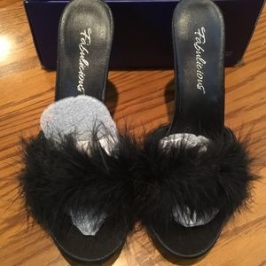 SEXY KITTY FABULICIOUS SLIPPER HEEL SHOES